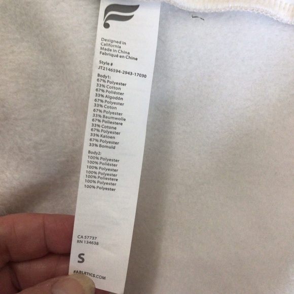 Fabletics Wrap Cozy Belted Hooded Sweatshirt Jacket S - Picture 7 of 8